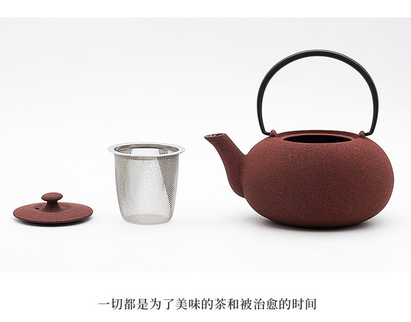 日本原产WAZUQU菊地保寿堂急须铸铁茶壶水壶600ml