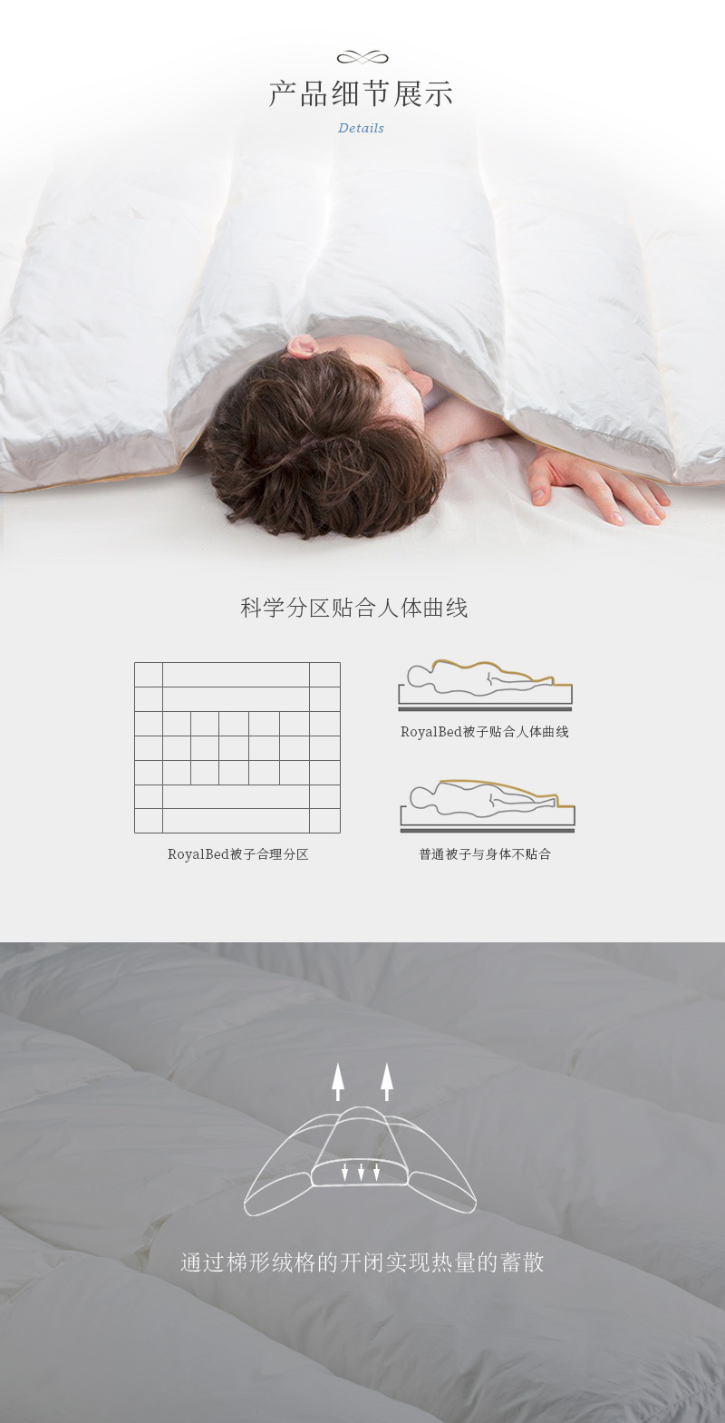 德国OBB royal bed加拿大鹅绒被 Climasphere冬夏两用被
