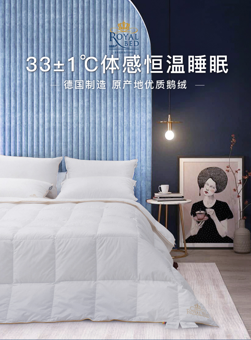 德国原产OBB Royal Bed加拿大95%鹅绒夏被空调被Bodensee博登