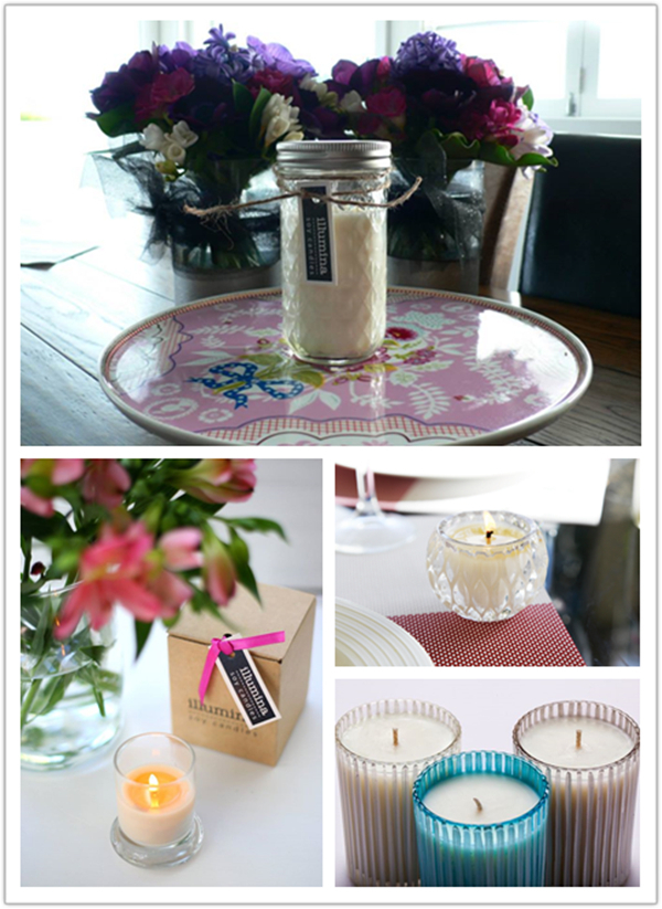 新西兰原产illumina soy candles 条纹杯香薰蜡烛200ml